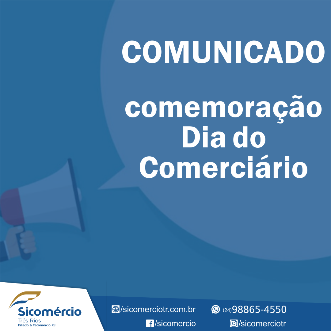 Vem aí a comemoração do Dia dos Comerciários!