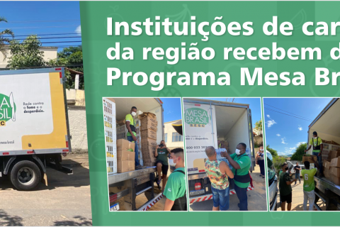 Instituições de caridade da região recebem doações do Programa Mesa Brasil Sesc RJ