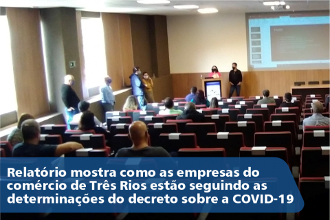 Relatório mostra como as empresas do comércio de Três Rios estão seguindo as determinações do decreto sobre a COVID-19