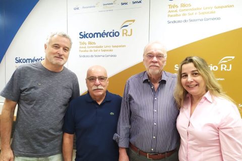 Presidência da Unimed Três Rios visita nova sede do Sicomércio