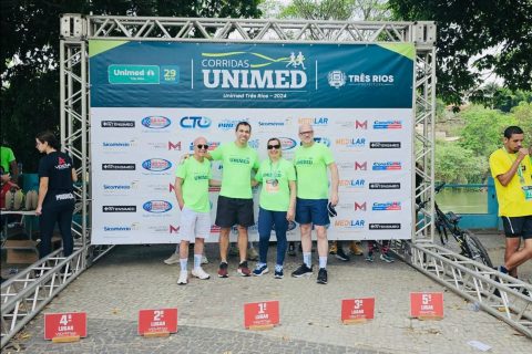 Corrida Unimed movimenta Três Rios com participação de associados e colaboradores do Sicomércio